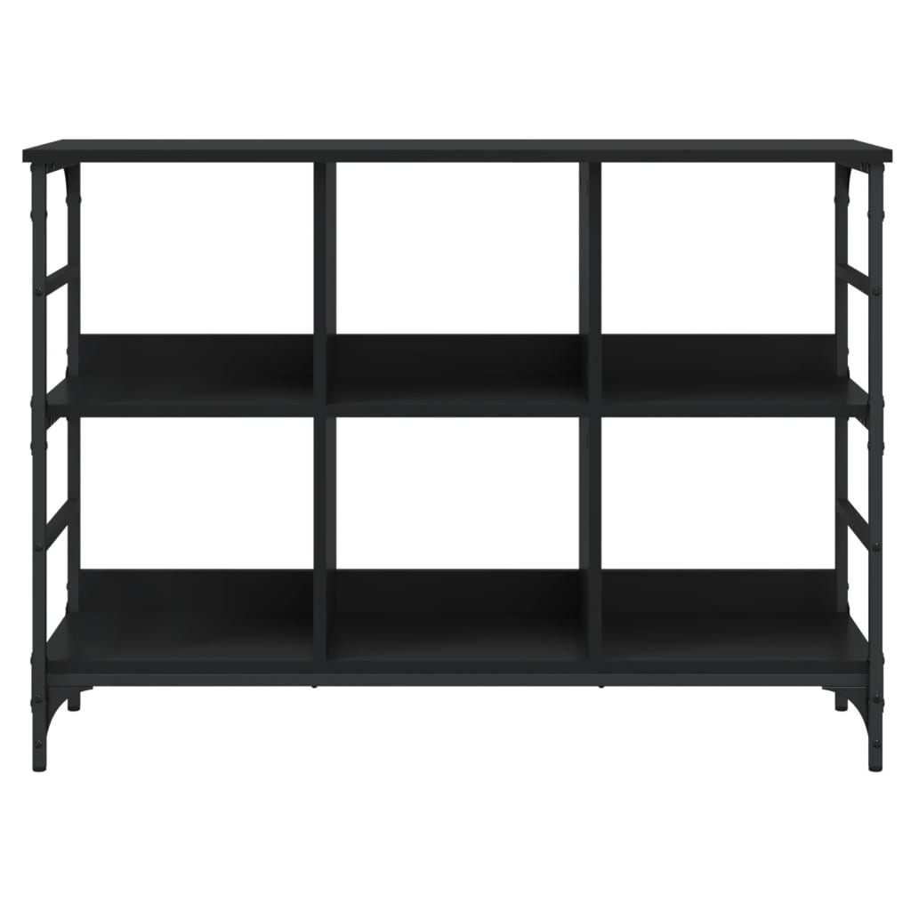 fekete szerelt fa tálalószekrény 102 x 32 x 73,5 cm