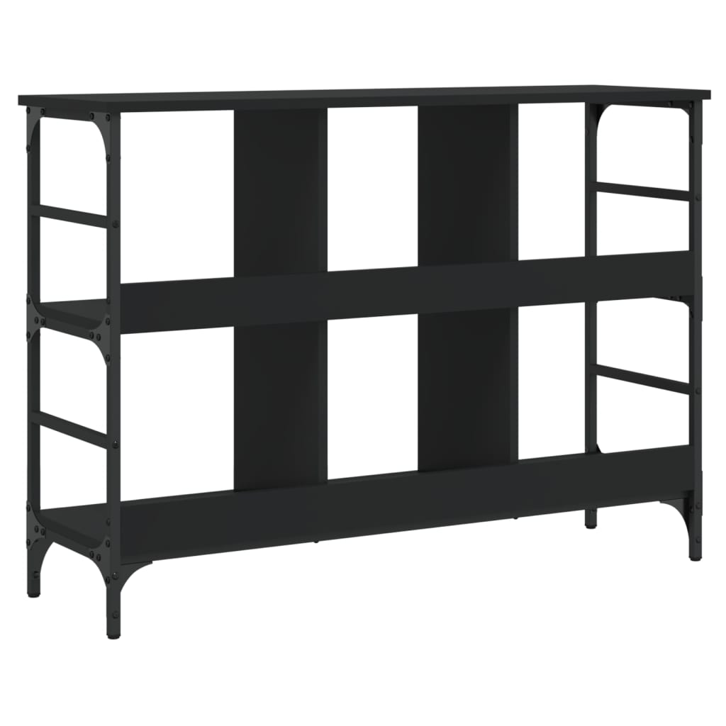 fekete szerelt fa tálalószekrény 102 x 32 x 73,5 cm