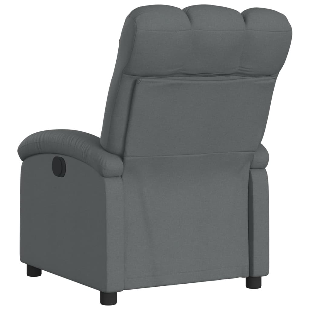 sötétszürke szövet relaxfotel