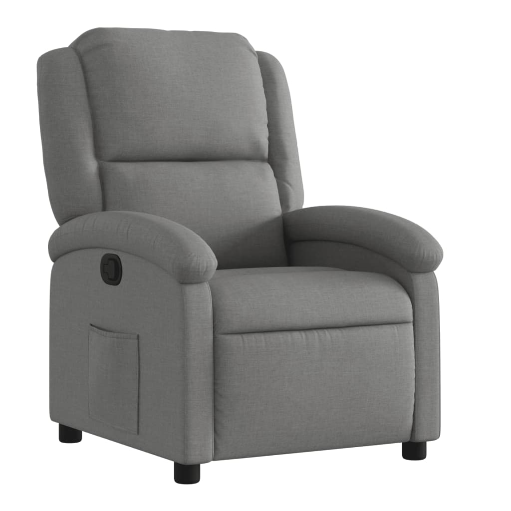 sötétszürke szövet relaxfotel