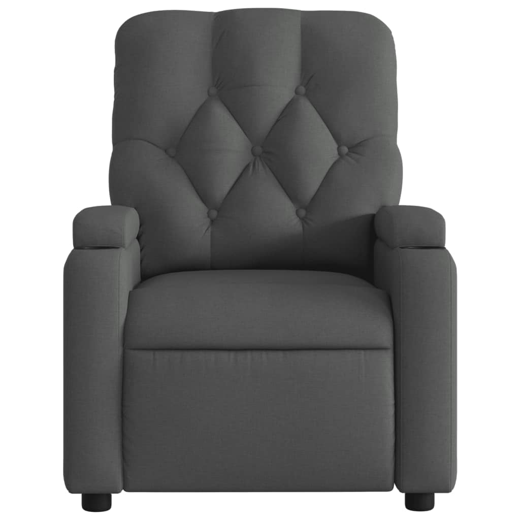sötétszürke szövet relaxfotel