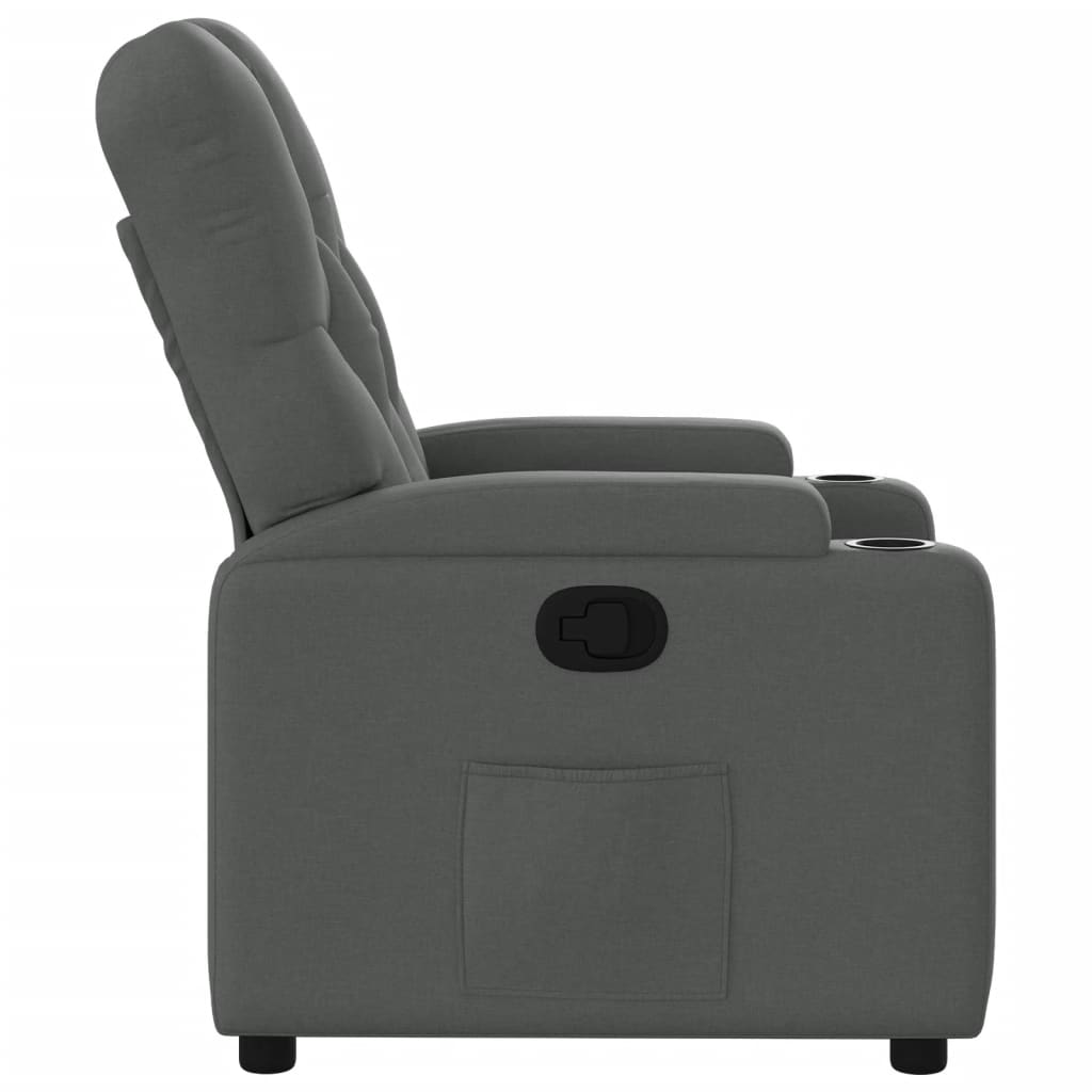 sötétszürke szövet relaxfotel