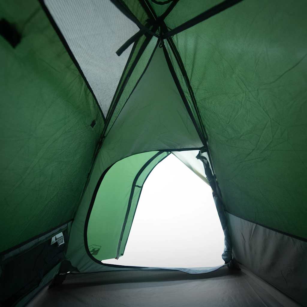 3 személyes zöld vízálló kupola kempingsátor