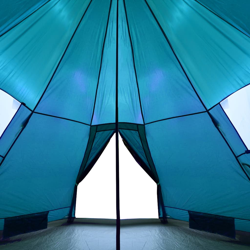 4 személyes kék vízálló tipi kempingsátor