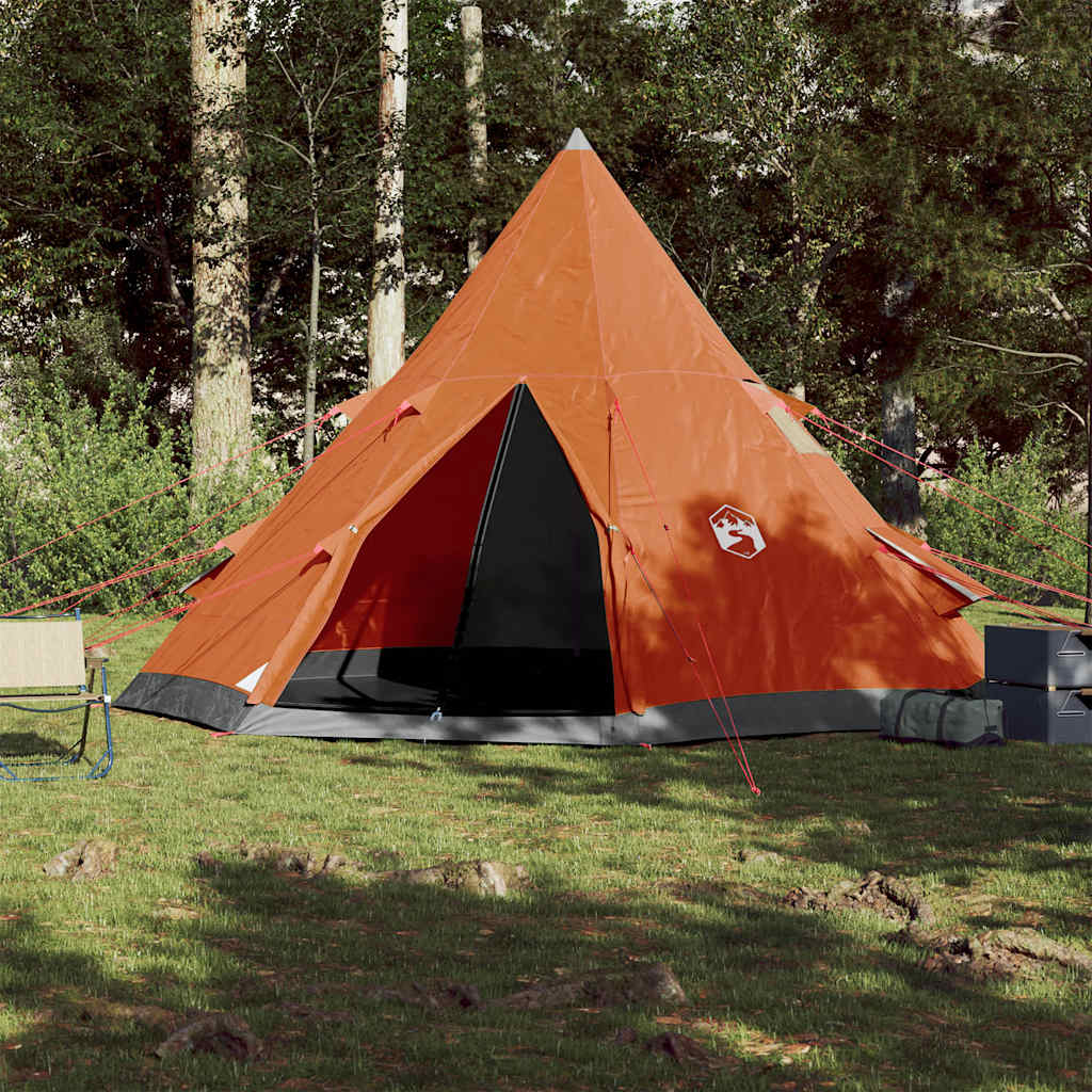 4 személyes narancssárga vízálló tipi kempingsátor