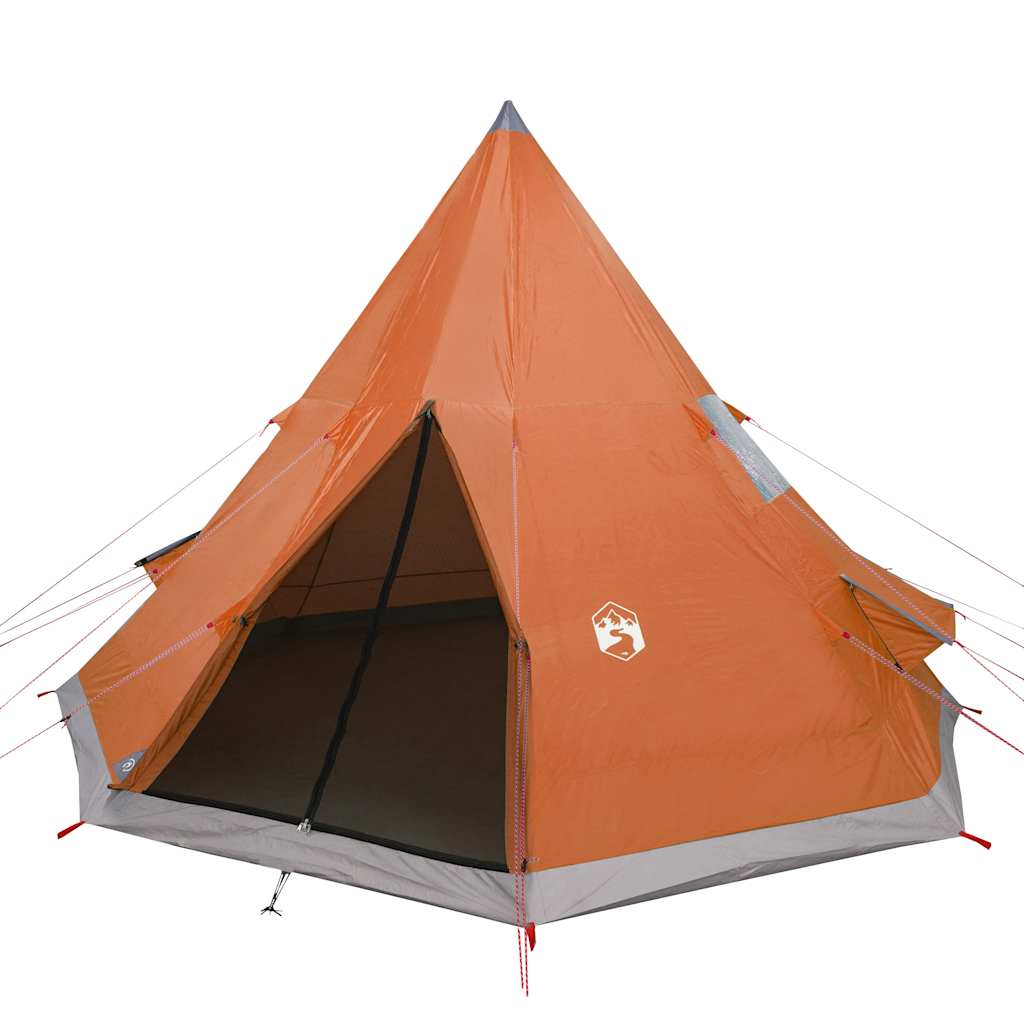 4 személyes narancssárga vízálló tipi kempingsátor