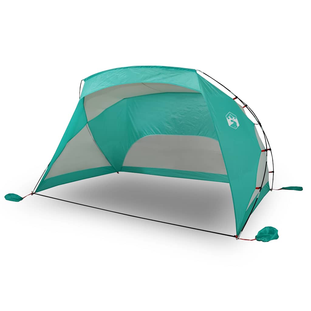 tengerzöld 185T poliészter strandsátor 274 x 178 x 170/148 cm