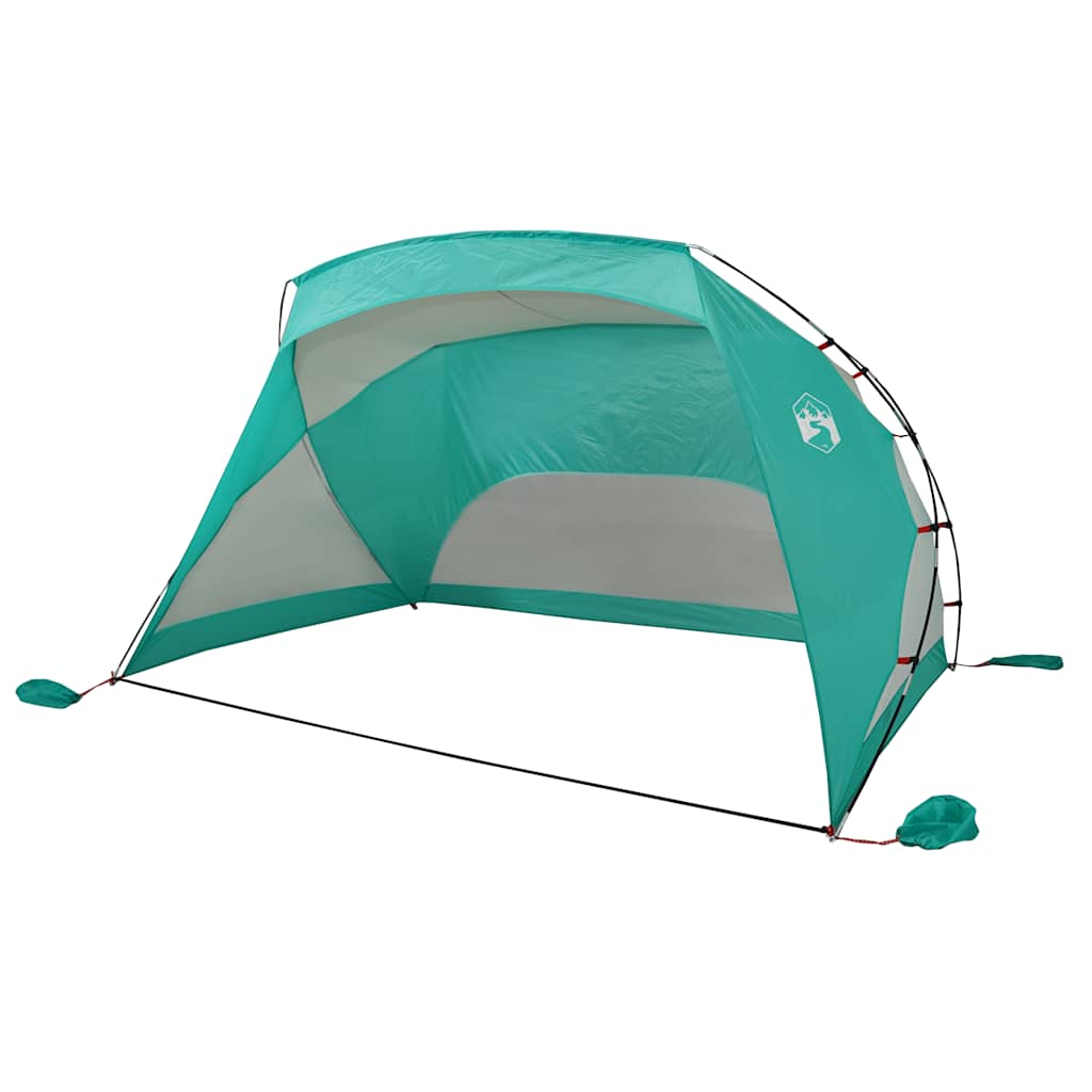 tengerzöld 185T poliészter strandsátor 274 x 178 x 170/148 cm