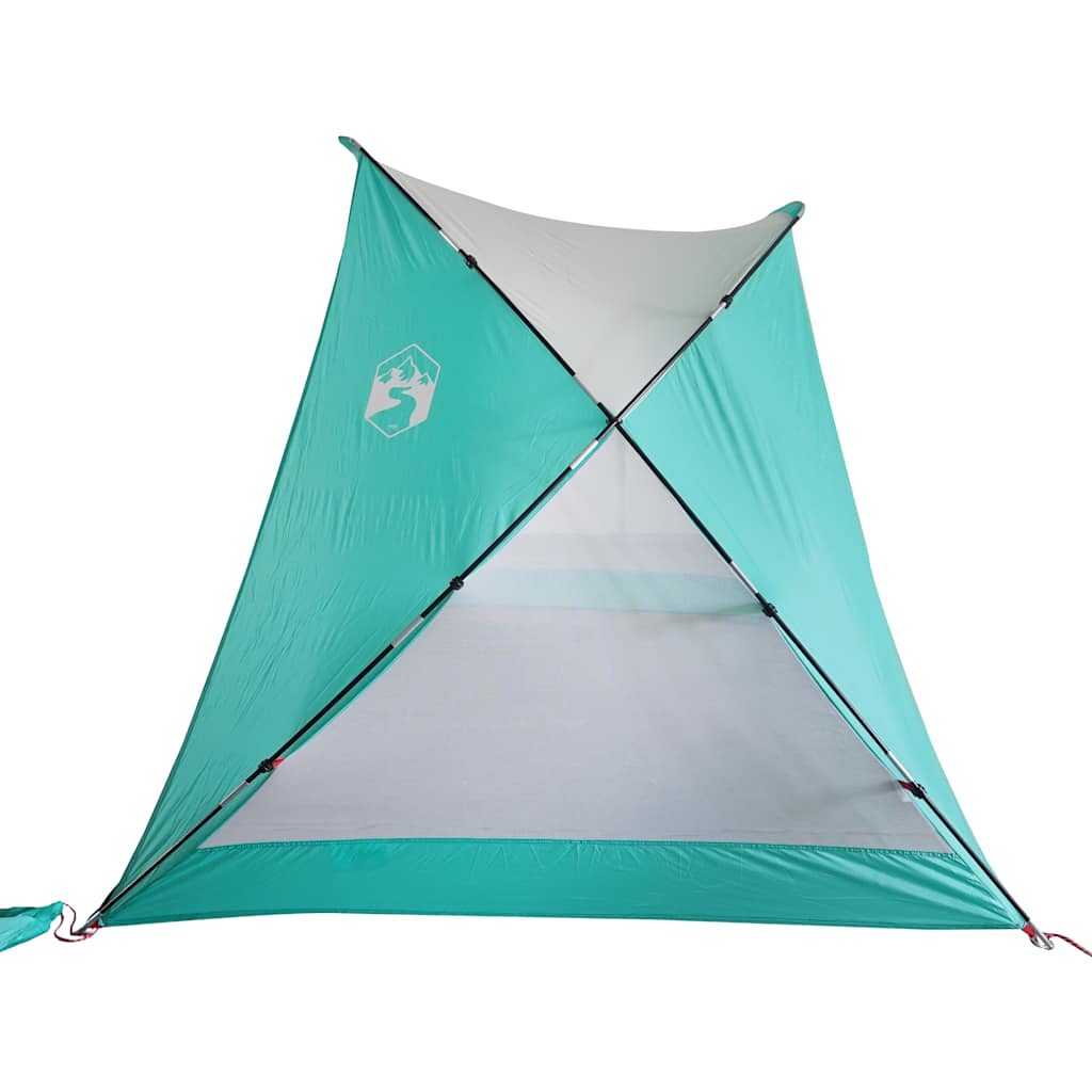 tengerzöld 185T poliészter strandsátor 274 x 178 x 170/148 cm