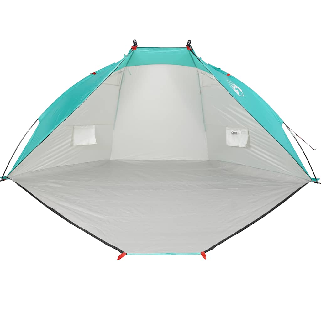 tengerzöld 185T poliészter strandsátor 268 x 223 x 125 cm