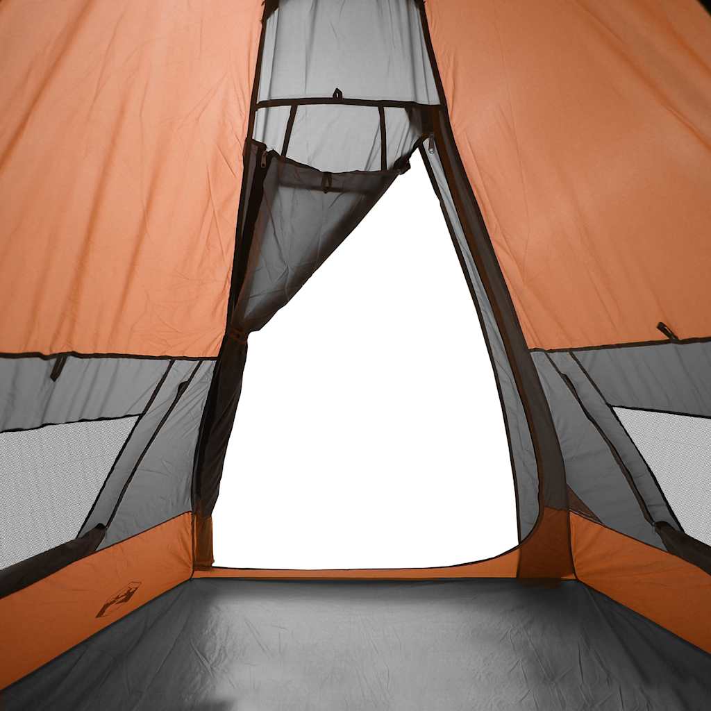 7 személyes narancssárga vízálló tipi kempingsátor
