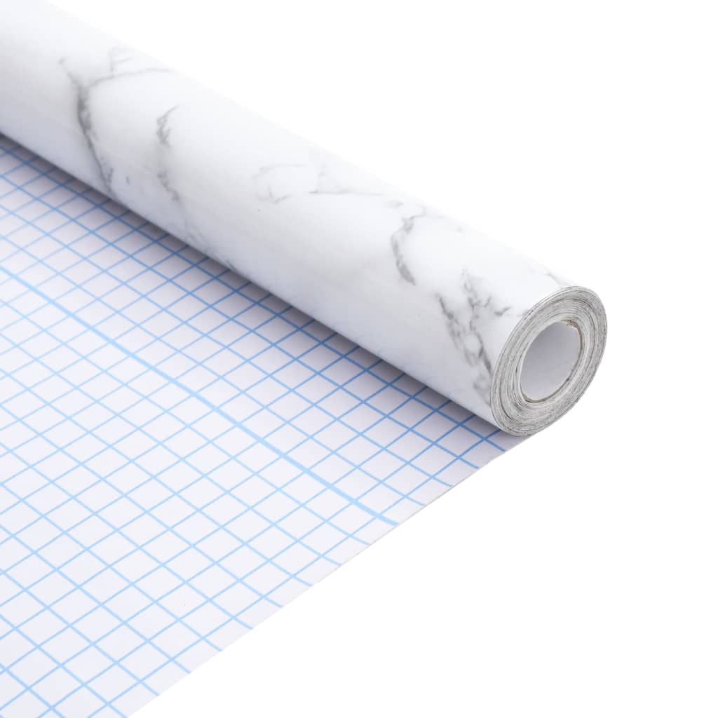öntapadós márványfehér PVC bútormatrica 90 x 500 cm