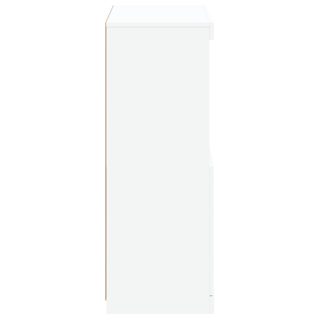 fehér tálalószekrény LED-világítással 60,5 x 37 x 100 cm