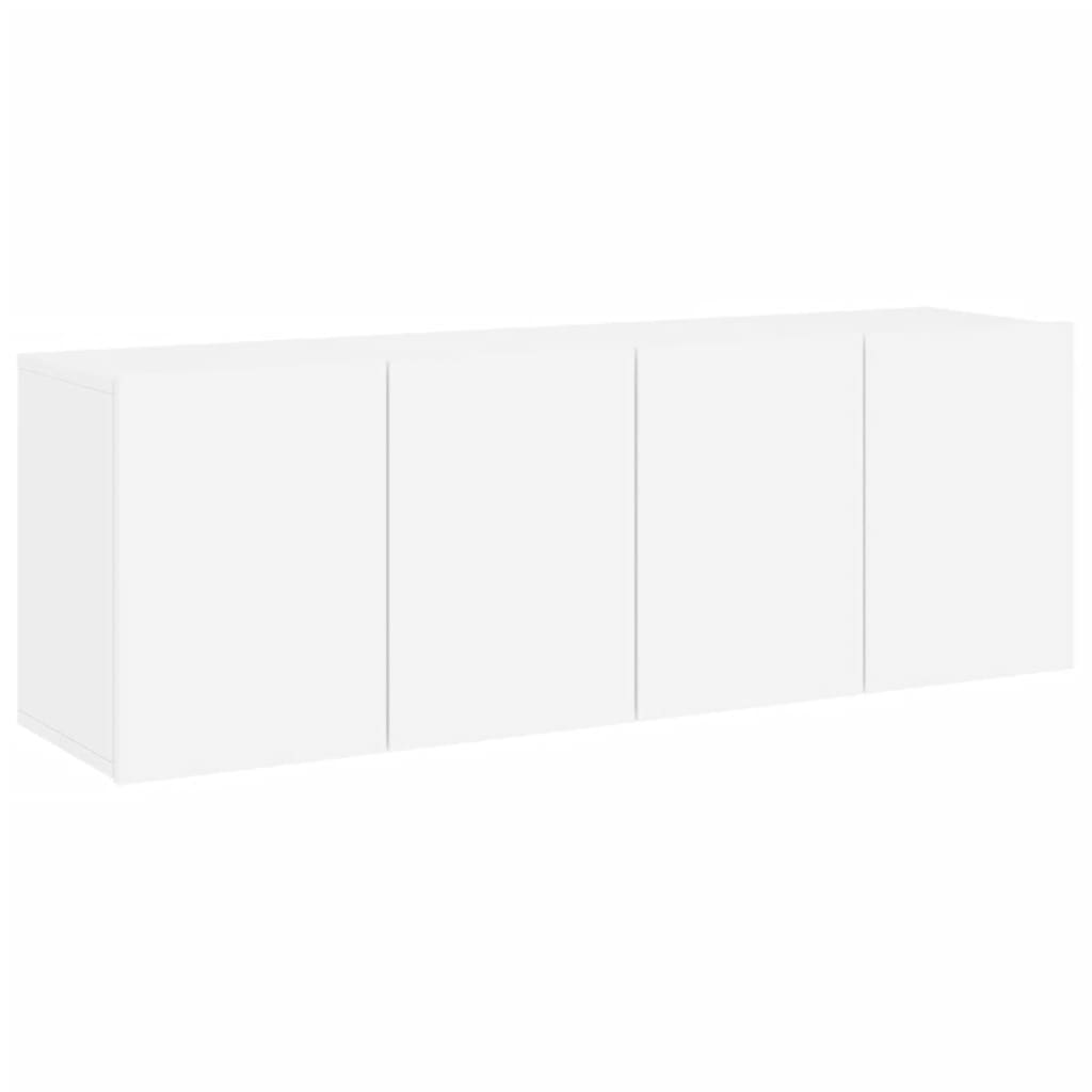 2 db fehér falra szerelhető TV-szekrény 60 x 30 x 41 cm