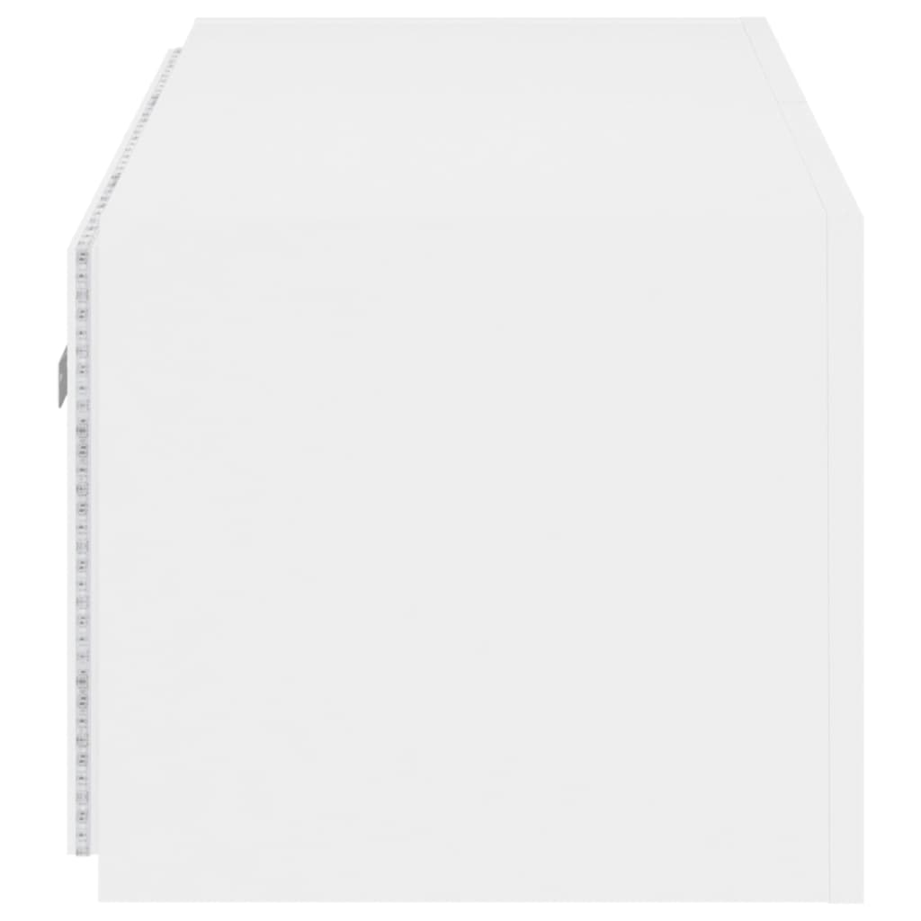 fehér fali TV-szekrény LED-világítással 100 x 35 x 31 cm