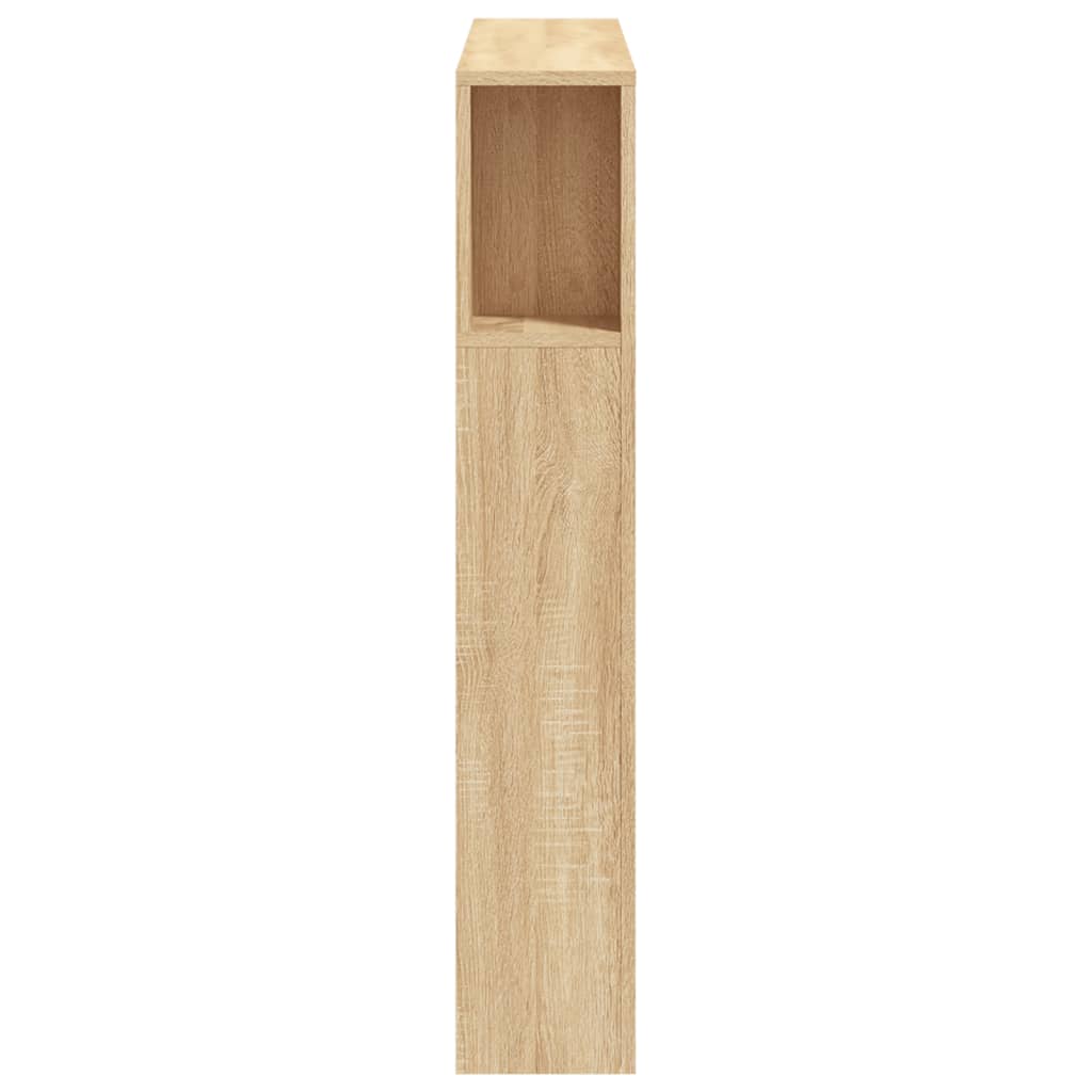 sonoma tölgy színű szerelt fa LED-es fejtámla 100x18,5x103,5 cm