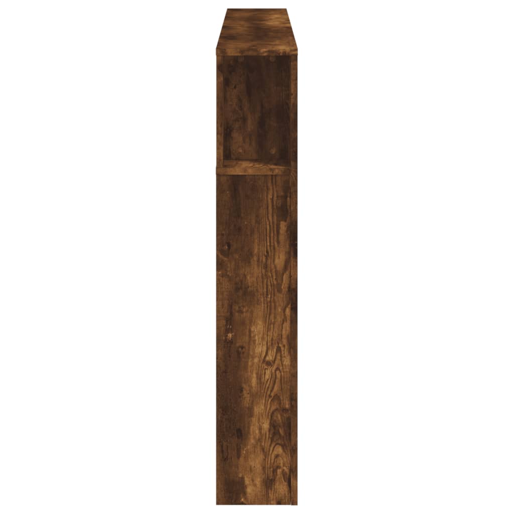 sonoma tölgy színű szerelt fa LED-es fejtámla 160x18,5x103,5 cm