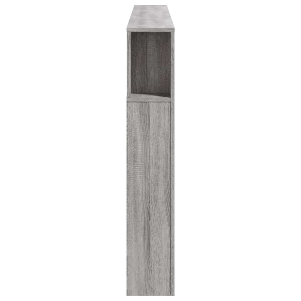 szürke sonoma szerelt fa LED-es fejtámla 200 x 18,5 x 103,5 cm