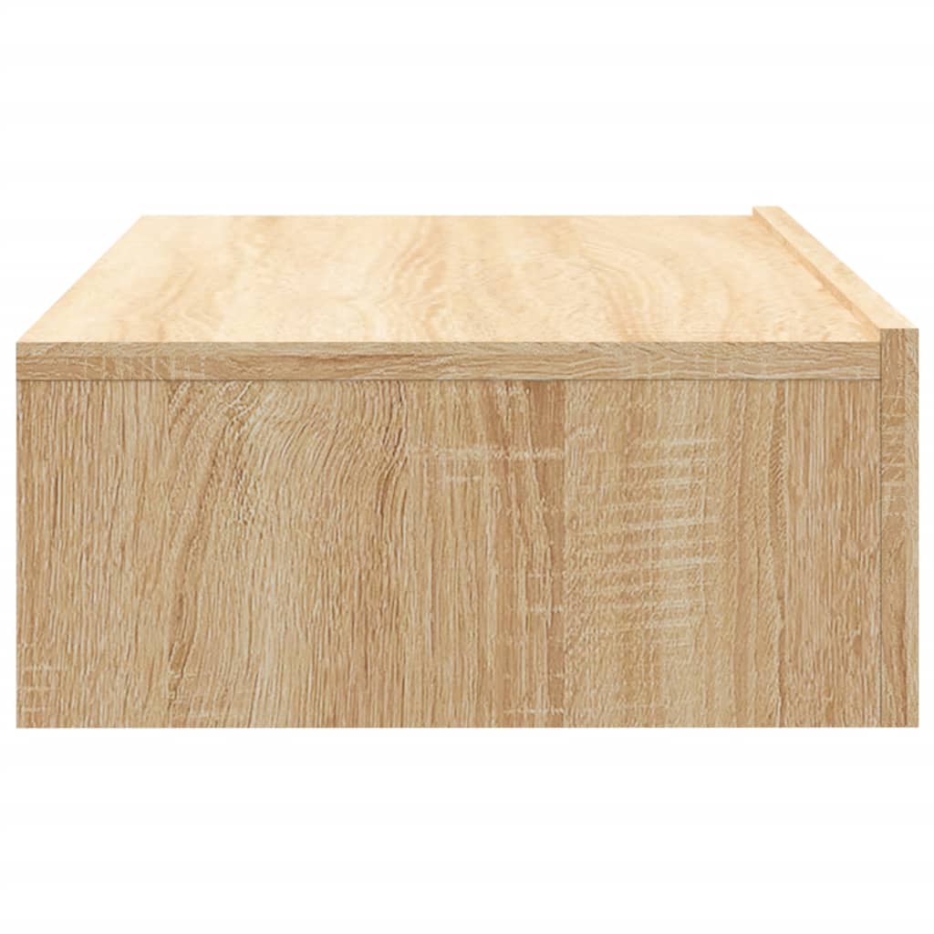 sonoma tölgyszínű TV-szekrény LED-lámpákkal 60x35x15,5 cm