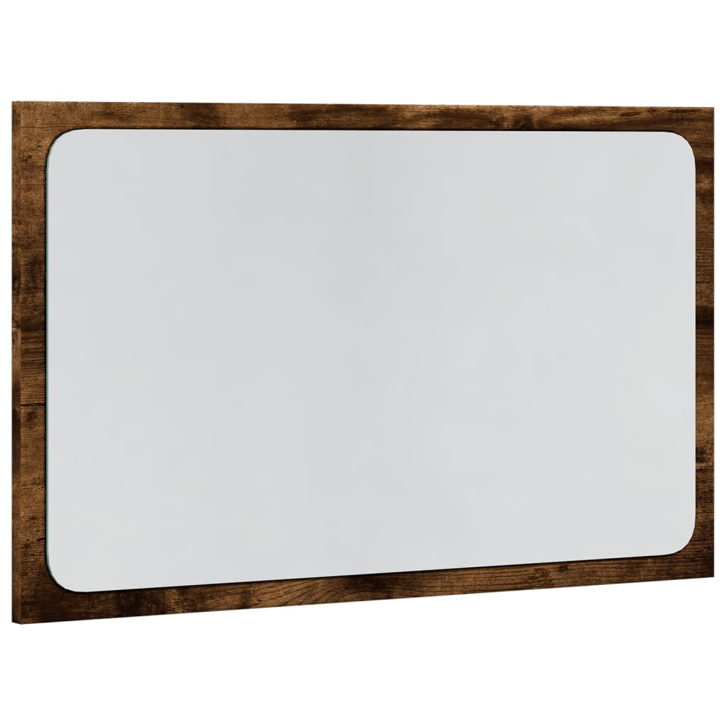 sonoma tölgy szerelt fa LED-es fürdőszobatükör 60 x 8,5 x 38 cm