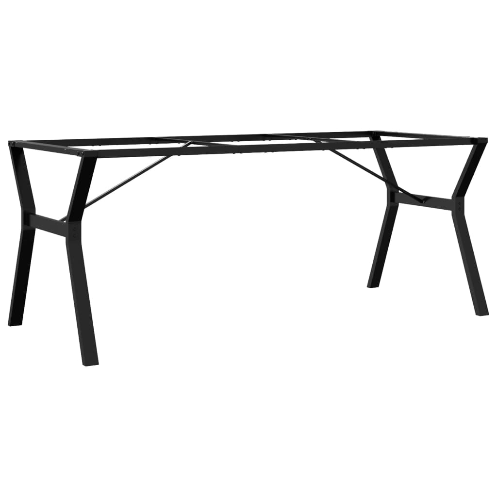 acél étkezőasztallábak Y-alakú vázzal 180 x 80 x 73 cm