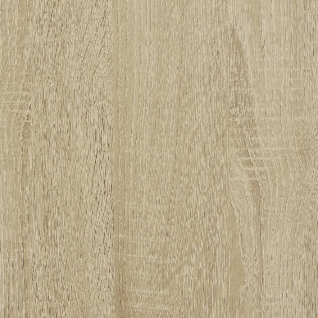 sonoma tölgy színű szerelt fa ágykeret matrac nélkül 90x200 cm