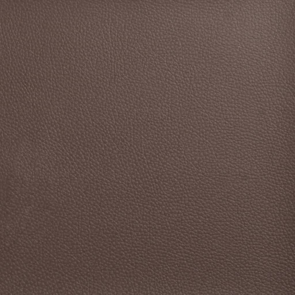3 részes barna műbőr Chesterfield kanapégarnitúra