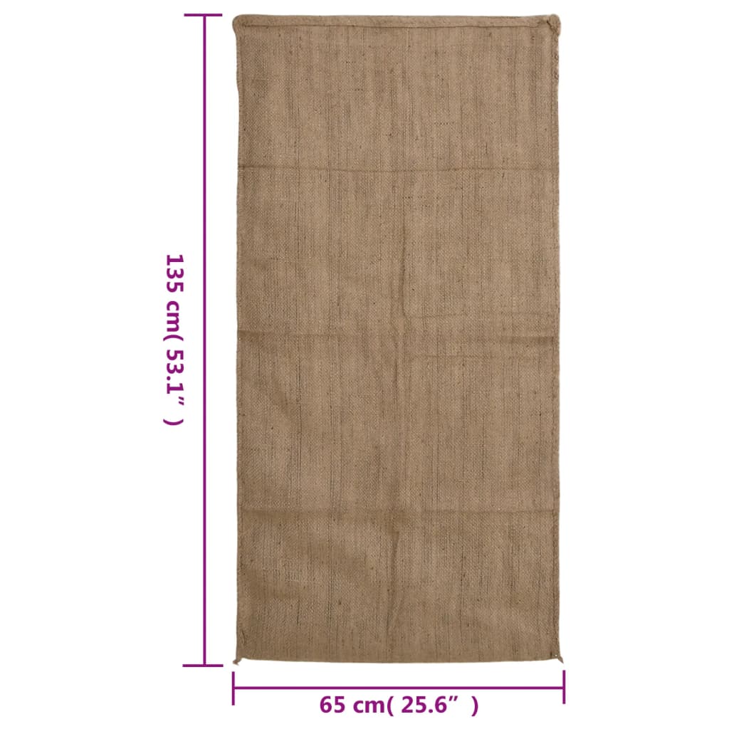 5 db jutazsák 65 x 135 cm 100% juta 340 gsm