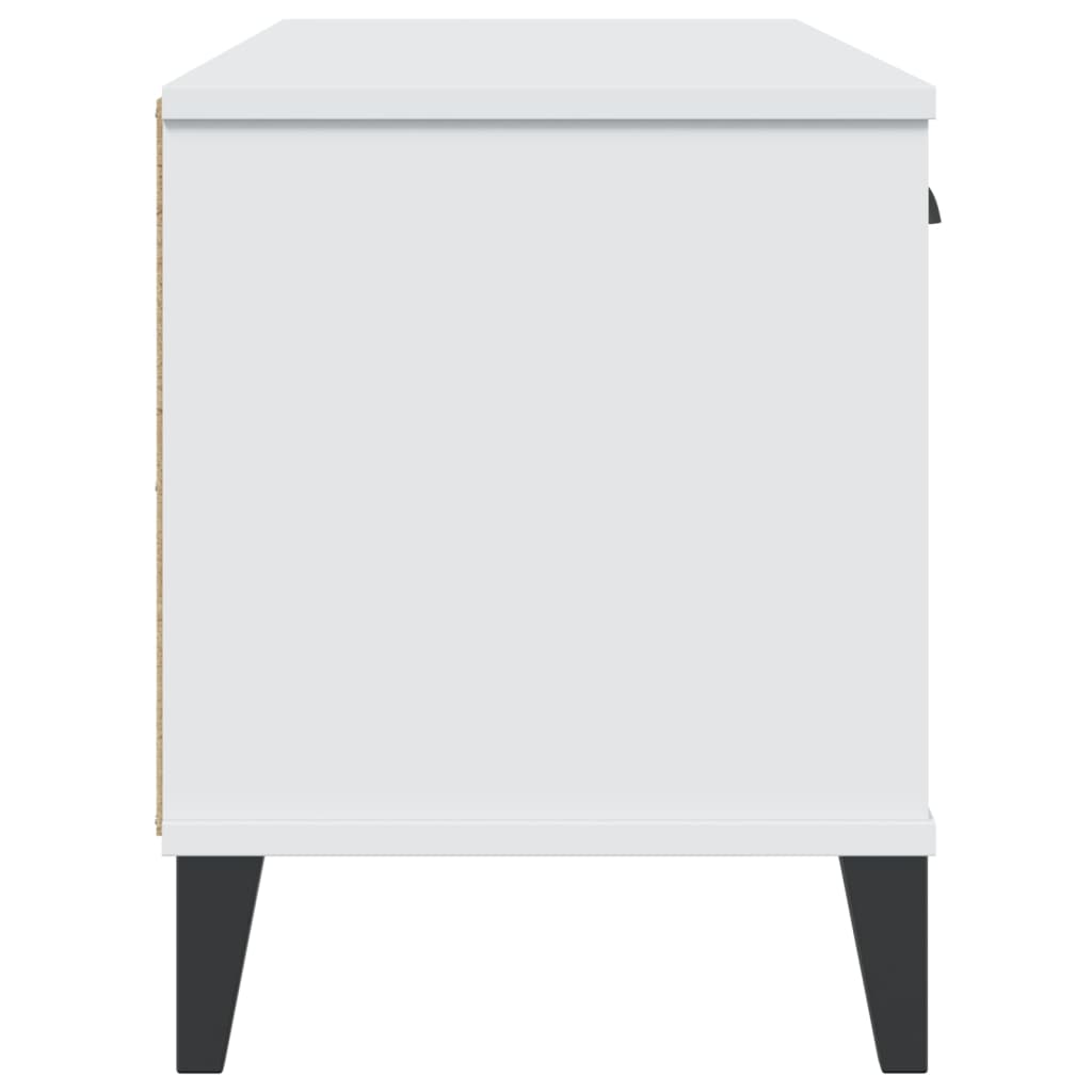 VIKEN fehér tömör fenyőfa cipőtároló pad 106 x 35 x 45 cm