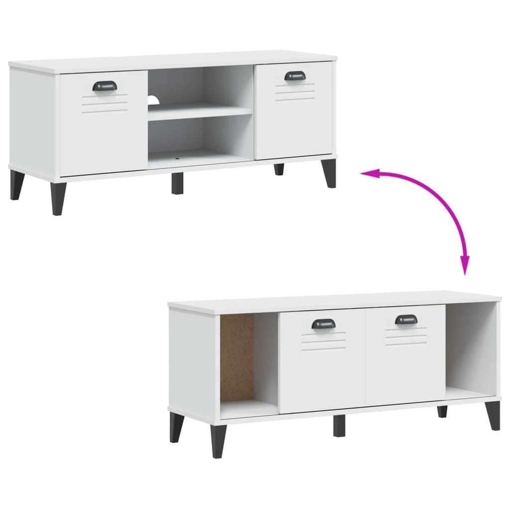 VIKEN fehér tömör fenyőfa cipőtároló pad 106 x 35 x 45 cm
