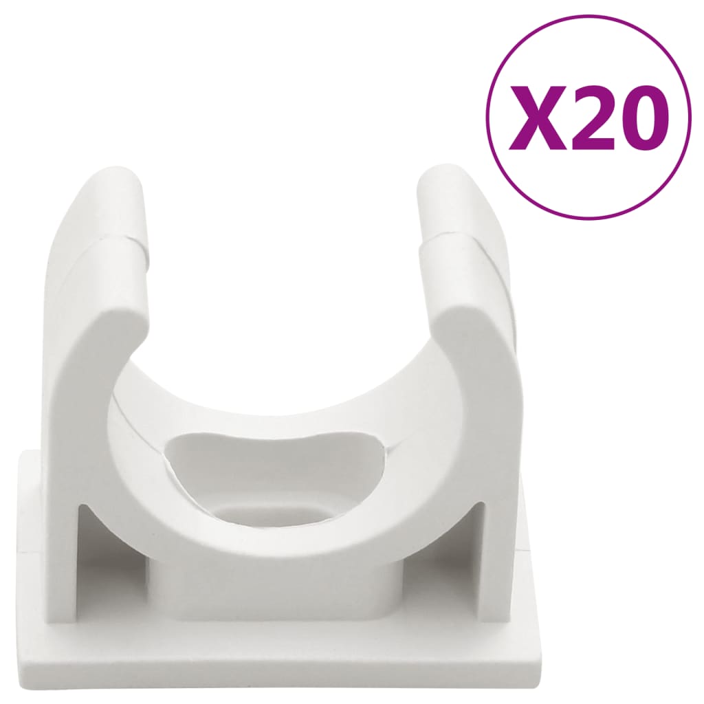 PVC kábelcsatornák kapcsokkal Ø20 mm 10 m