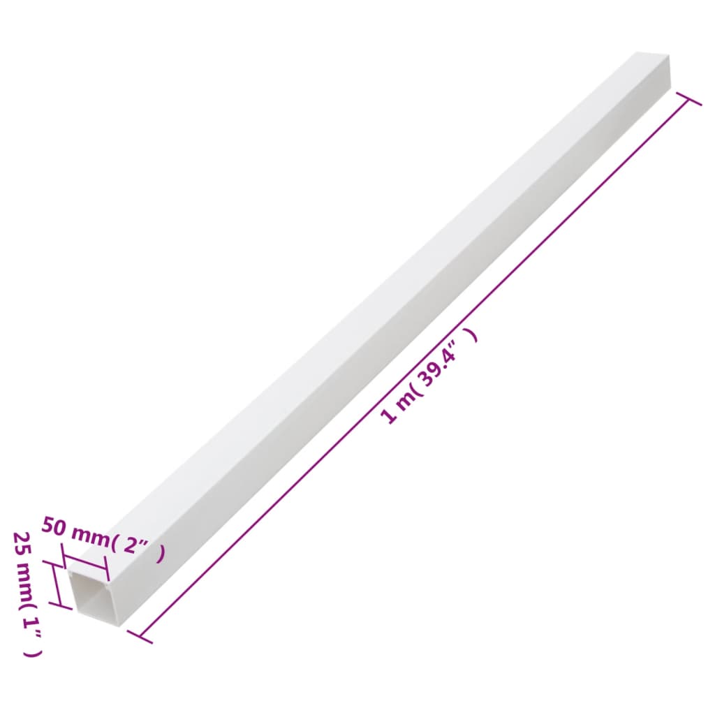 PVC kábelcsatornák 50 x 25 mm 30 m