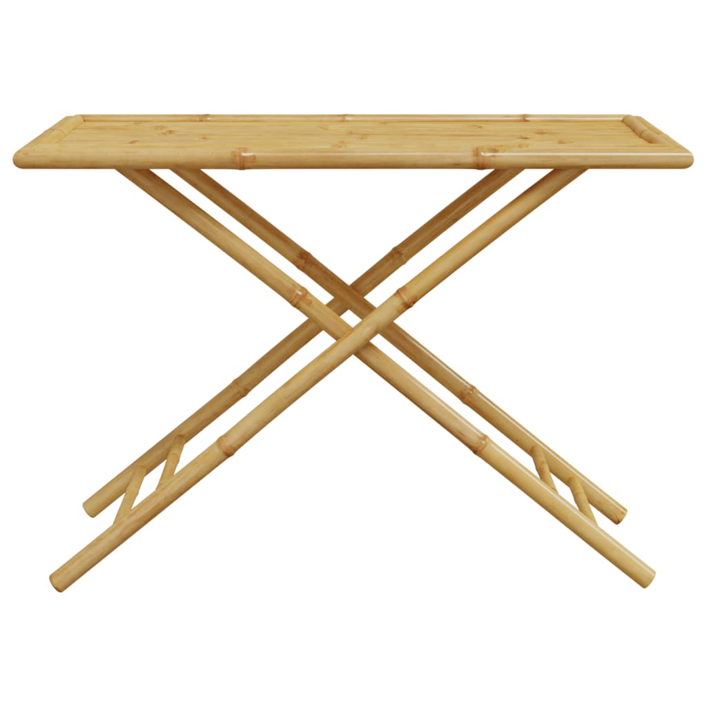 összecsukható bambusz kerti asztal 110x55x75 cm