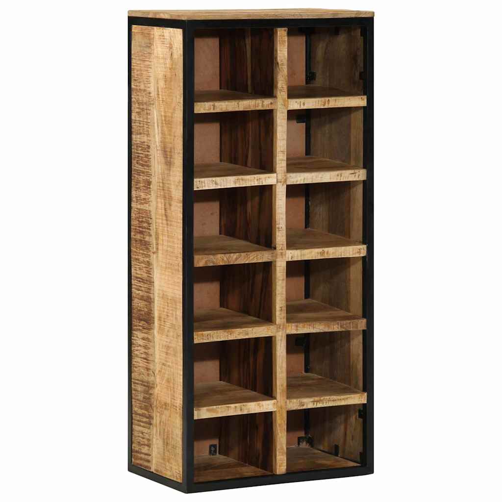 Cipőszekrény tárolóval Barna 50 x 30 x 110 cm Tömör mangófa