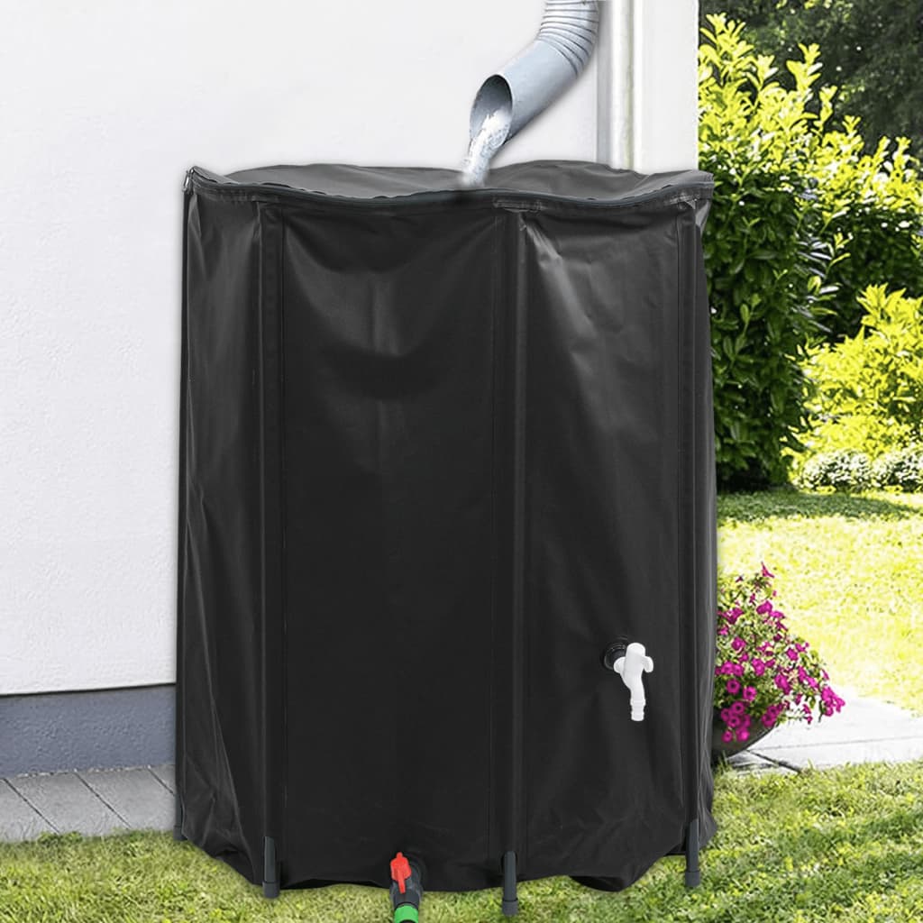 összecsukható PVC víztartály csappal 750 L