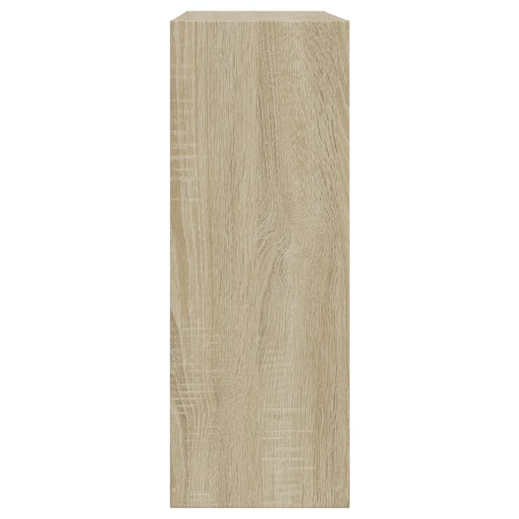 sonoma tölgy színű szerelt fa cipőszekrény 60 x 21 x 57 cm
