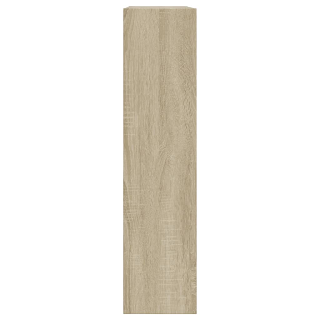 sonoma tölgy színű szerelt fa cipőszekrény 80 x 21 x 87,5 cm