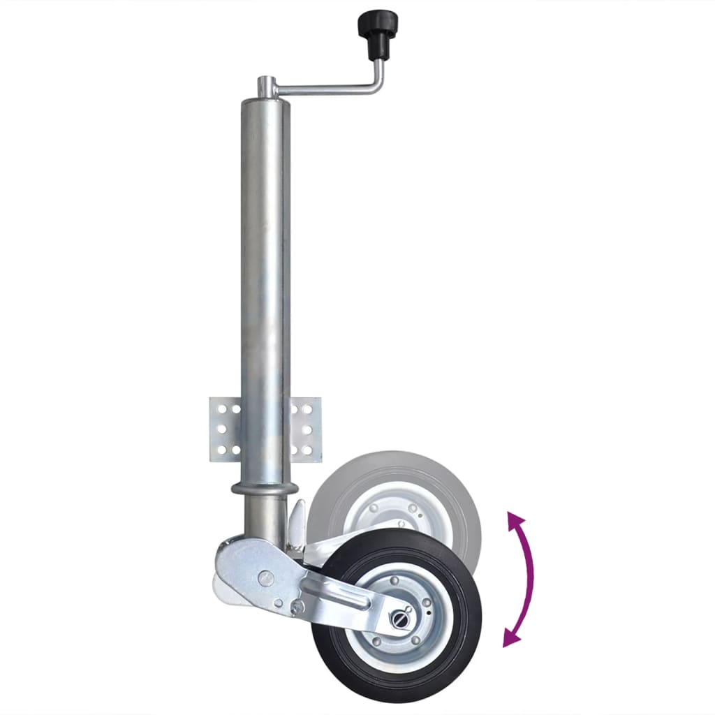 utánfutó támasztókerék kerékékekkel 60 mm