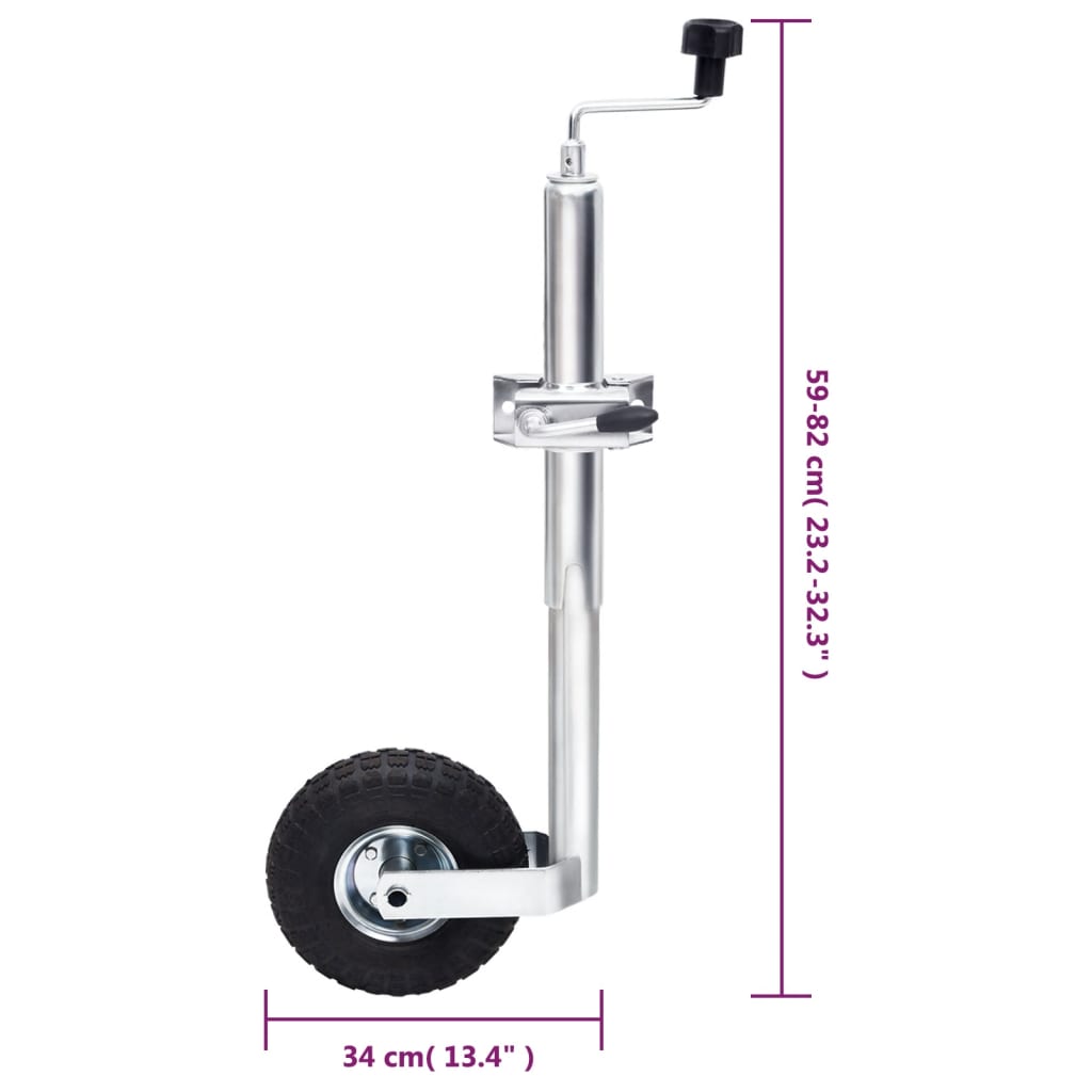 utánfutó-orrkerék 1 bilinccsel és ékekkel 48 mm