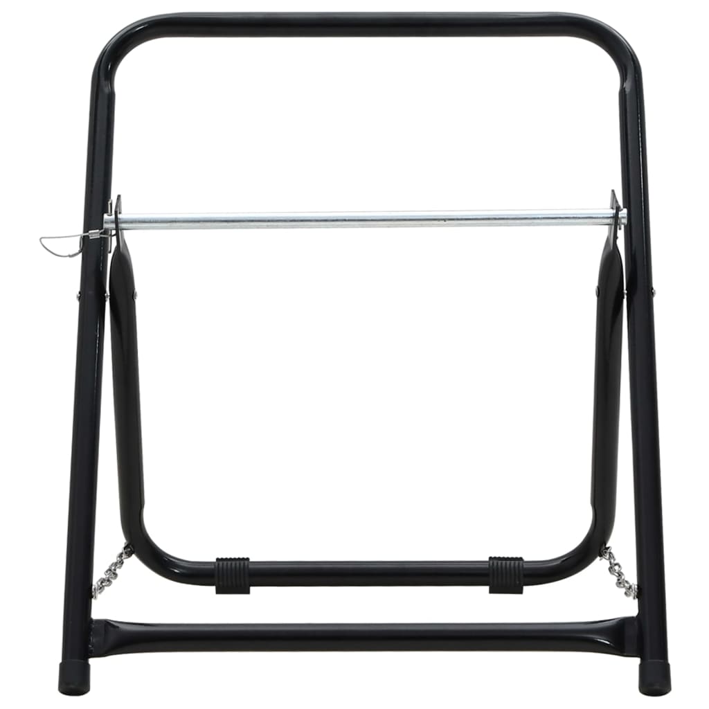 fekete porszórt acél tömlődobos kocsi 48 cm 45 kg