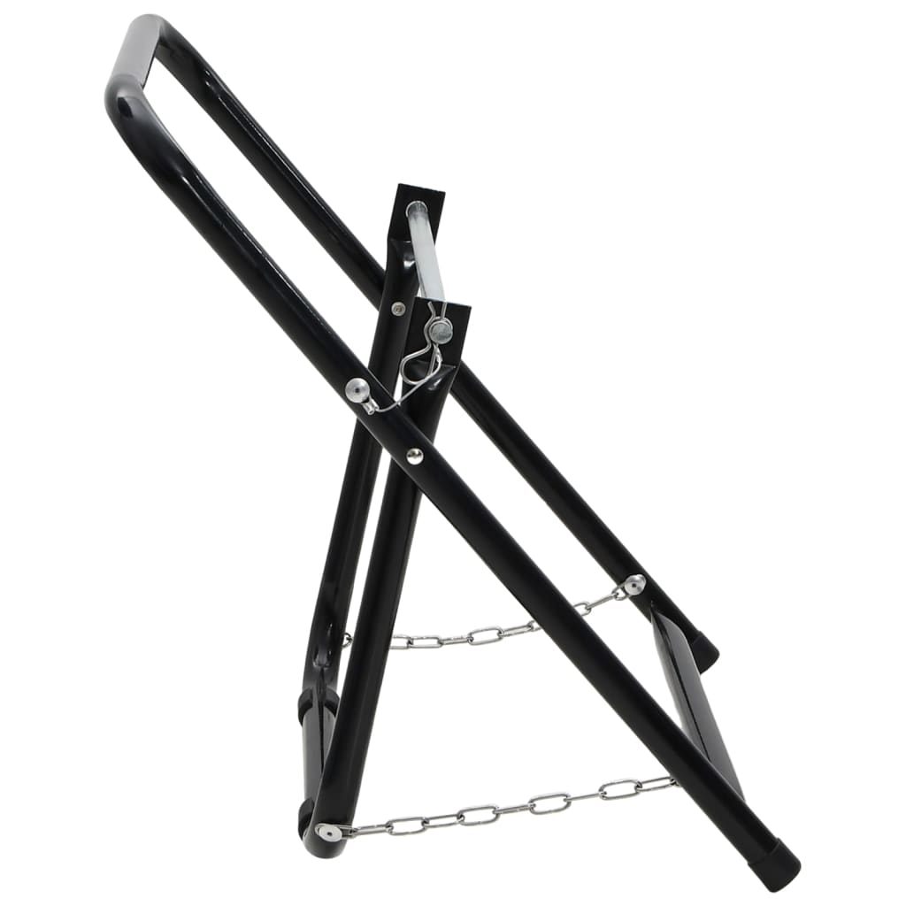 fekete porszórt acél tömlődobos kocsi 48 cm 45 kg
