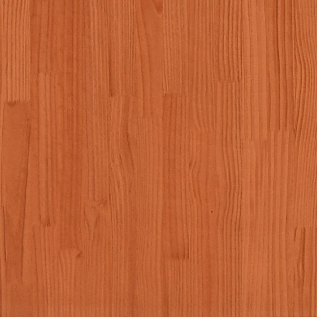 viaszbarna tömör fenyőfa ágy matrac nélkül 140 x 200 cm