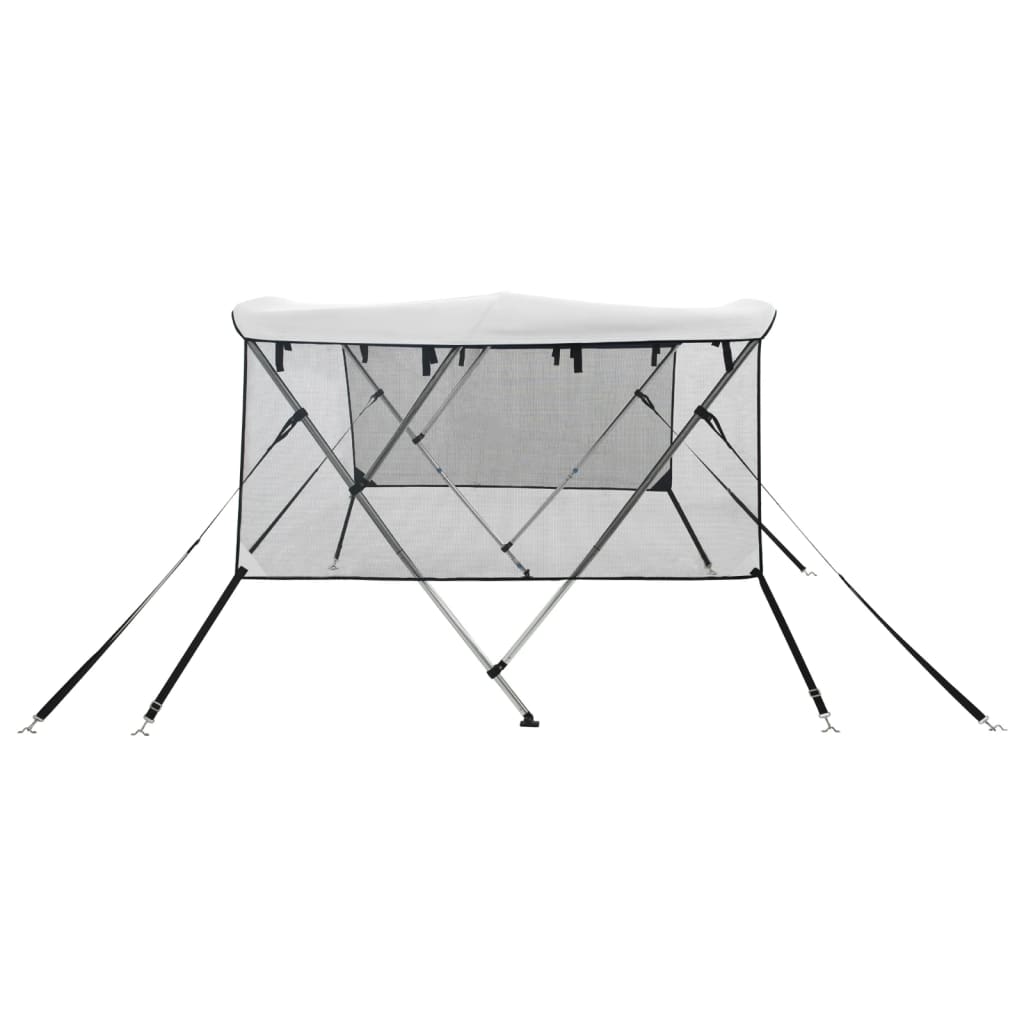 háromágú bimini tető hálós oldalfalakkal 183x(154-167)x137 cm
