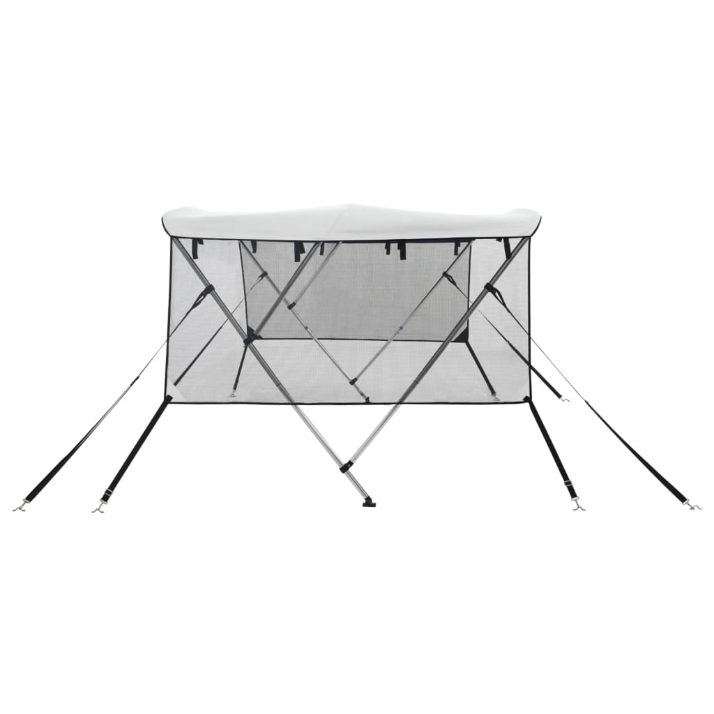 háromágú bimini tető hálós oldalfalakkal 183x(170-182)x137 cm
