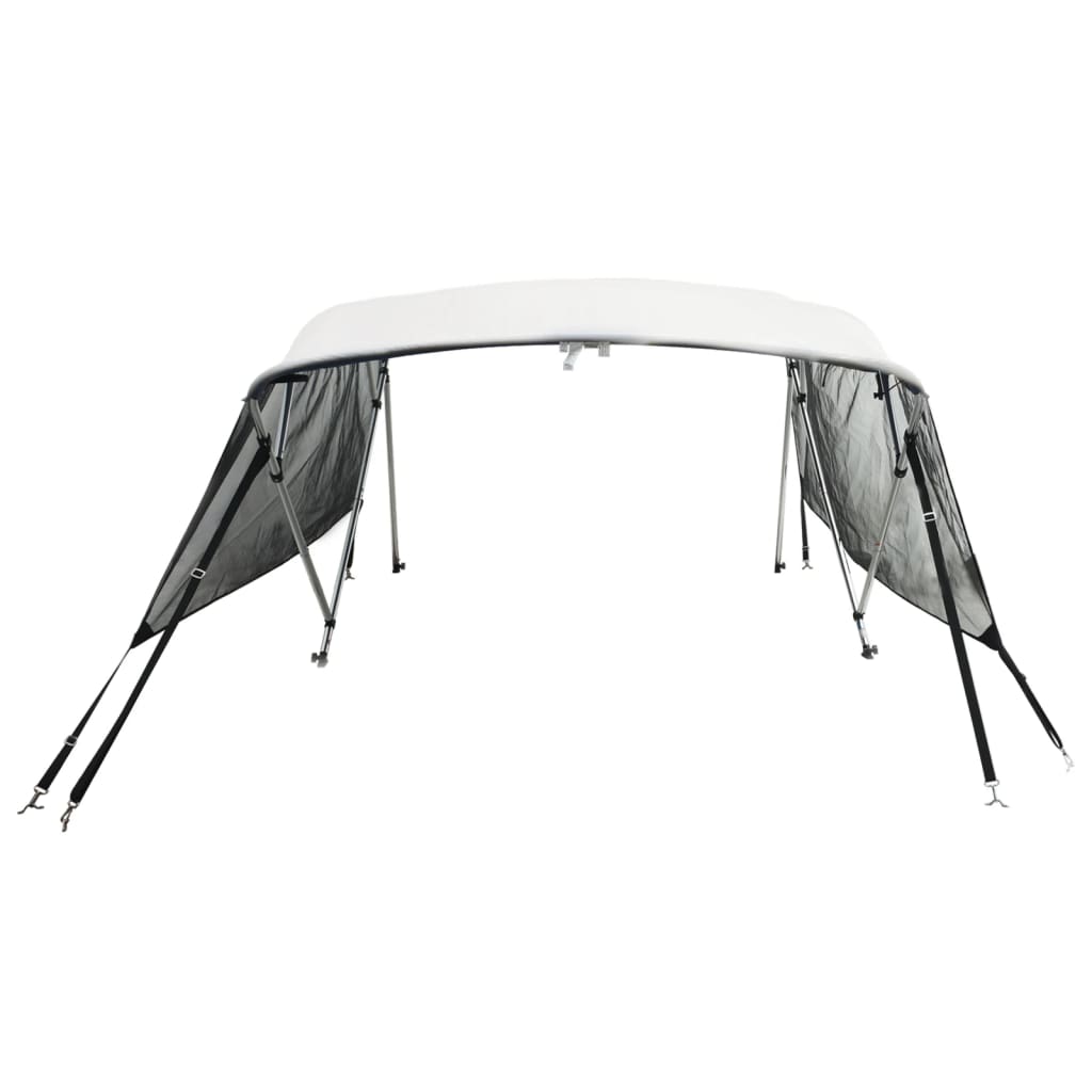 négyágú bimini tető hálós oldalfalakkal 243x(200-213)x137 cm