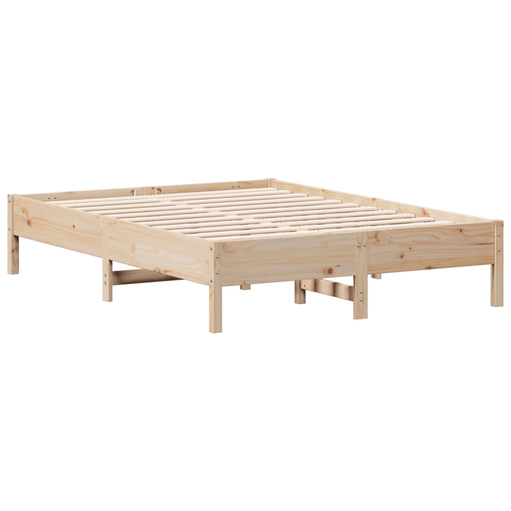 tömör fenyőfa ágy matrac nélkül 140 x 190 cm