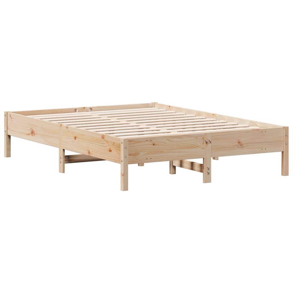 tömör fenyőfa ágy matrac nélkül 140 x 190 cm