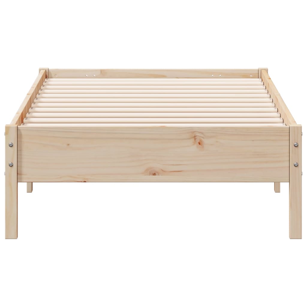 tömör fenyőfa ágy matrac nélkül 75 x 190 cm
