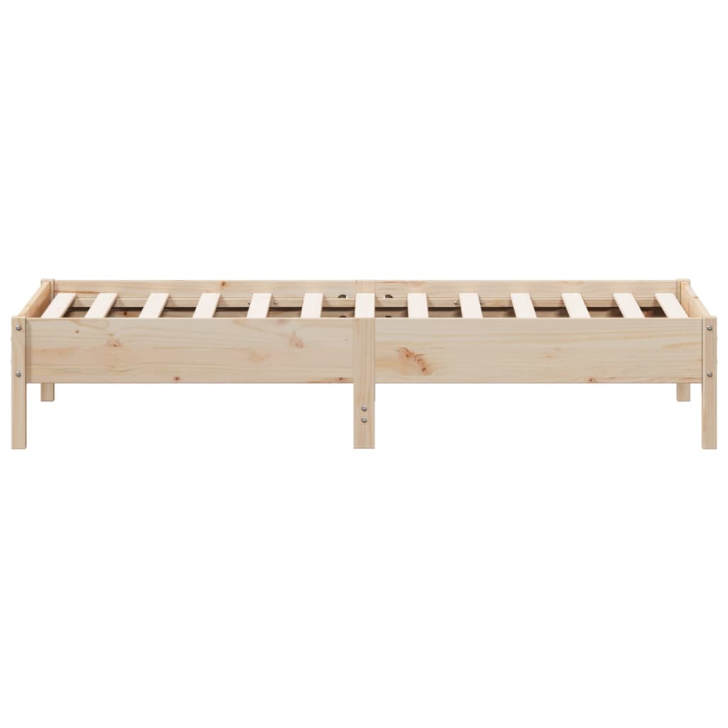 tömör fenyőfa ágy matrac nélkül 75 x 190 cm