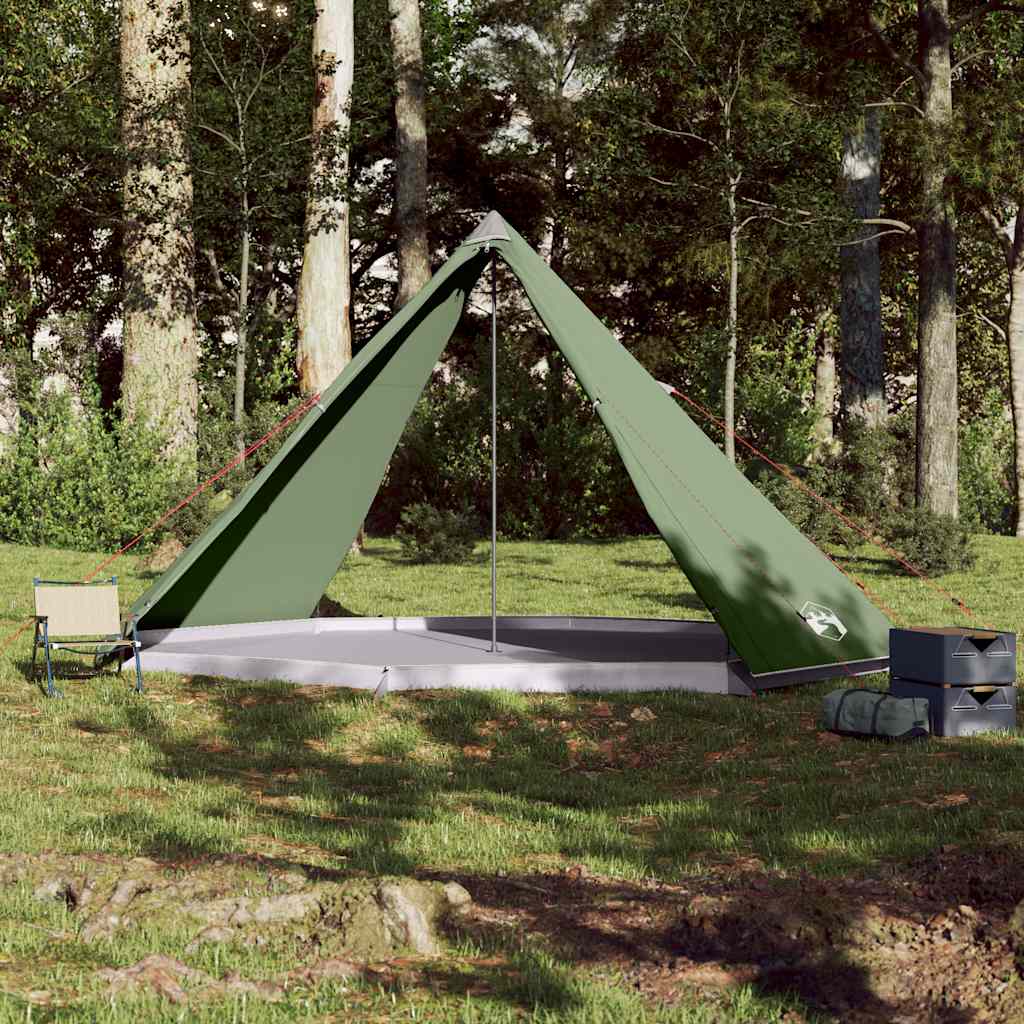 8 személyes zöld vízálló tipi családi sátor